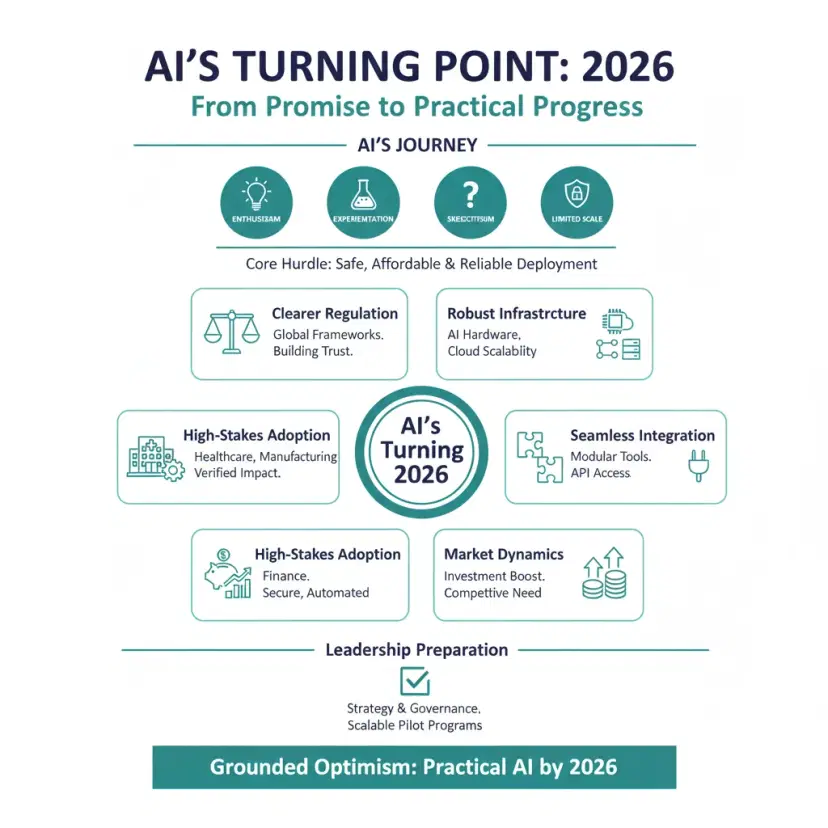 AI's Turning Point 2026 Infographic