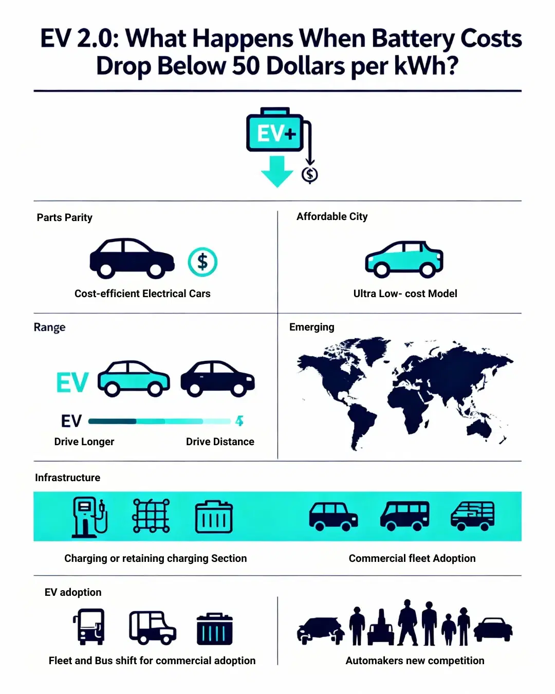 EV Battery Costs Infographic